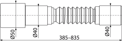 Гибкое соединение 50/40х40 Гибкое соединение 50/40х40