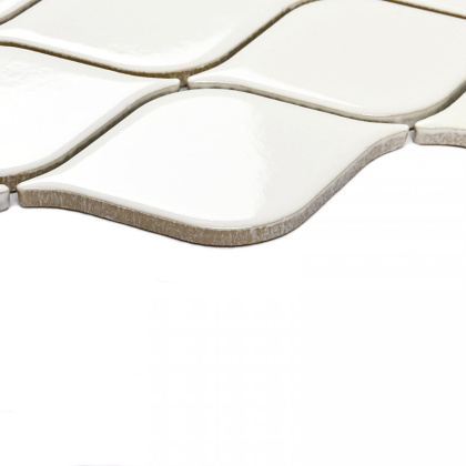 Мозаика Melany White glossy Керамогранитная мозаика Белый (28см*26,4см*6мм) (20шт/1,6м2) глянцевая, м2 Мозаика Melany White glossy Керамогранитная мозаика Белый (28см*26,4см*6мм) (20шт/1,6м2) глянцевая, м2