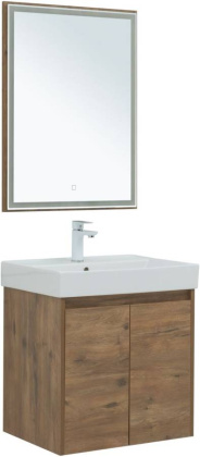 Мебель для ванной Aquanet Nova Lite 60 дуб рустикальный (2 дверцы) Мебель для ванной Aquanet Nova Lite 60 дуб рустикальный (2 дверцы)