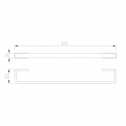 Полотенцедержатель ABBER Westen AA1754 хром