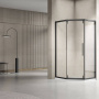 Душевой уголок Show VSP1-4SH100CLB, 1000*1000, черный, стекло прозрачное Душевой уголок Show VSP1-4SH100CLB, 1000*1000, черный, стекло прозрачное