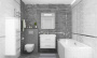 Concrete Courage Graphite Керамогранит графитовый 60х60 Матовый