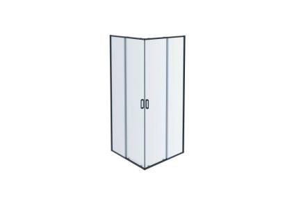 AQ ARI KV08020BL Душевой уголок квадратный, двери раздвижные 800x800x2000 профиль черный, стекло прозрачное AQ ARI KV08020BL Душевой уголок квадратный, двери раздвижные 800x800x2000 профиль черный, стекло прозрачное