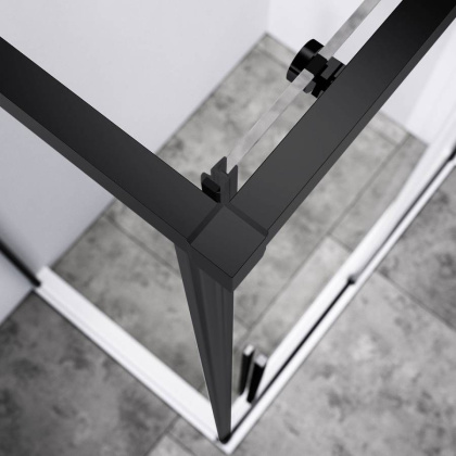 Душевой уголок Slim-N VSR-4SN8011CLB, 1100*800, черный, стекло прозрачное Душевой уголок Slim-N VSR-4SN8011CLB, 1100*800, черный, стекло прозрачное