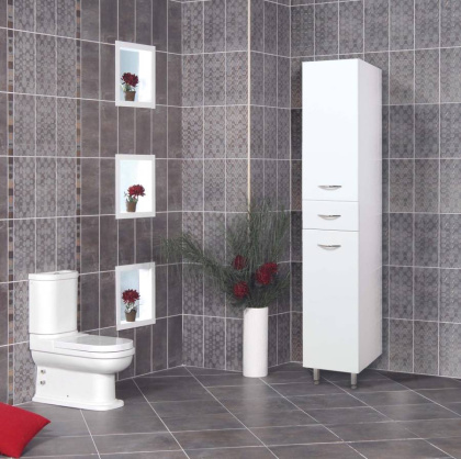 Пенал Onika Модерн 40 напольный, белый, универсальный Пенал Onika Модерн 40 напольный, белый, универсальный