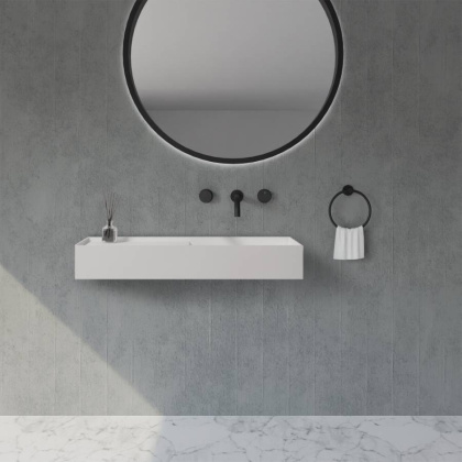 Раковина подвесная ABBER Stein AS2648 белая матовая Раковина подвесная ABBER Stein AS2648 белая матовая