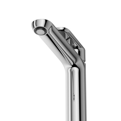 STYLUS-LC-01-W0 Смеситель для накладной раковины однорычажный, без донного клапана, хром