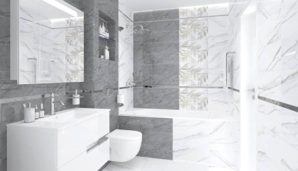 Декор-1 Aria Botanica белый 20х50, шт