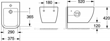 Биде подвесное BelBagno GENOVA BB1104BH Биде подвесное BelBagno GENOVA BB1104BH