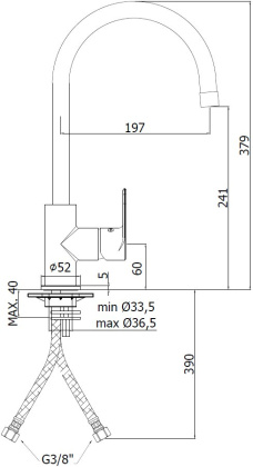 Смеситель для кухни Paffoni Lime LM180CR
