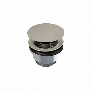 Донный клапан для раковины, титановый атласный