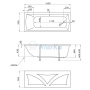 Акриловая ванна 1Marka Modern 165х70 01мод16570