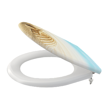 Сидение для унитаза Alcaplast Softclose, 5,7х37,5х46,2 см, белое, A604 SHELL