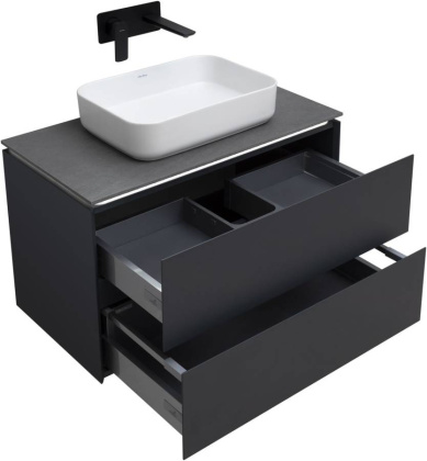 Тумба под раковину Allen Brau Infinity 85 1.21001.AM антрацит матовый Тумба под раковину Allen Brau Infinity 85 1.21001.AM антрацит матовый