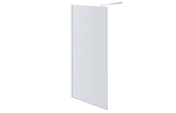 AQ WIW 08020CH Душевая перегородка Walk in с держателем 800x2000 профиль хром, стекло прозрачное (старый артикул AQNAR6310-80)
