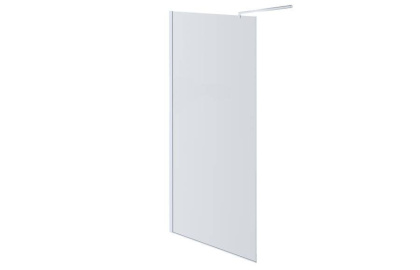 AQ WIW 12020CH Душевая перегородка Walk in с держателем 1200x2000 профиль хром, стекло прозрачное (старый артикул AQNAR6310-120)