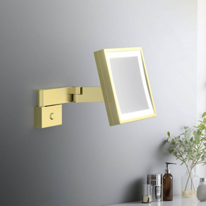 Зеркало с подсветкой Timo Selene 17074/17 золото матовое