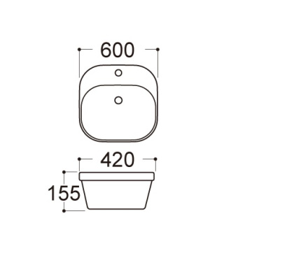 Раковина Акватек Амадео AQ5042-00
