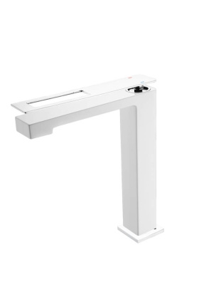 Смеситель Q для умыв. выс. WhiteChrome_Комплект Смеситель Q для умыв. выс. WhiteChrome_Комплект