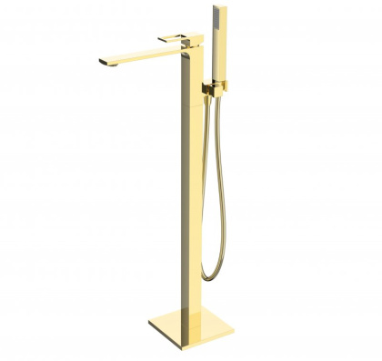 LUCE Напольный смеситель для ванны, чёрный LUC-FMT-NERO