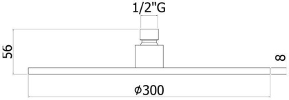Верхний душ Paffoni Master King ZSOF079ROSE Верхний душ Paffoni Master King ZSOF079ROSE