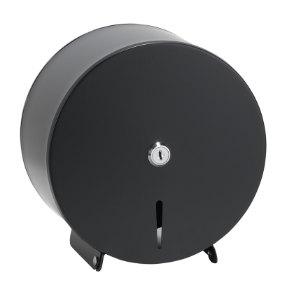 Диспансер для туалетной бумаги, ø 200 мм, нержавеющая сталь, черный