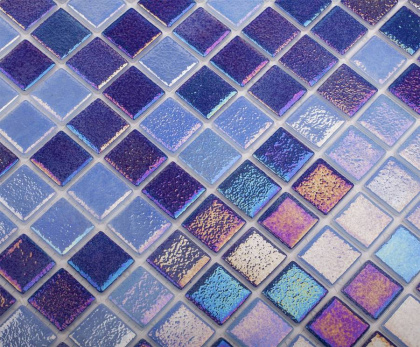 Стеклянная мозаика, MIX DEEP BLUE 552/555, Shell Стеклянная мозаика, MIX DEEP BLUE 552/555, Shell