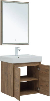 Мебель для ванной Aquanet Nova Lite 60 дуб рустикальный (2 дверцы) Мебель для ванной Aquanet Nova Lite 60 дуб рустикальный (2 дверцы)