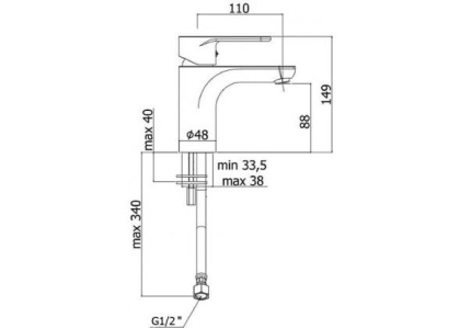 Смеситель для раковины Paffoni Green GR071CR