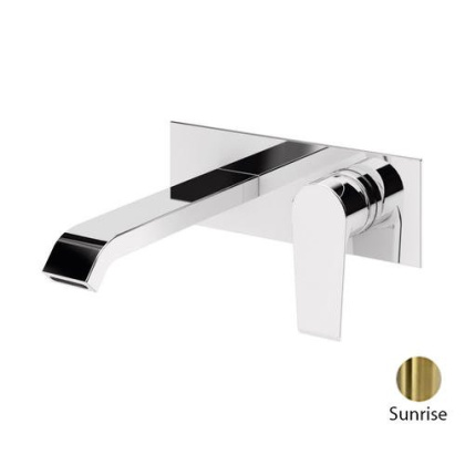 NAUTIC-BLI-SR Смеситель для раковины встраиваемый однорычажный, излив и ручка на одной площадке, исполнение Sunrise