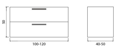 Дополнительный модуль Creto Vincenzo 1 ящик р-р 80 - 100