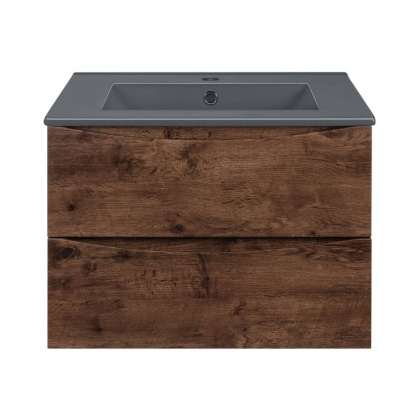 База под керамическую раковину Mia 600 подвесная, 2 выкатных ящика soft close, R.Wood