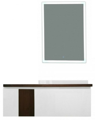 Комплект мебели подвесной Malibu 1400х500 правосторонний 2 ящика со вставкой массив (ШхГхВ) 1392х476х477 Комплект мебели подвесной Malibu 1400х500 правосторонний 2 ящика со вставкой массив (ШхГхВ) 1392х476х477