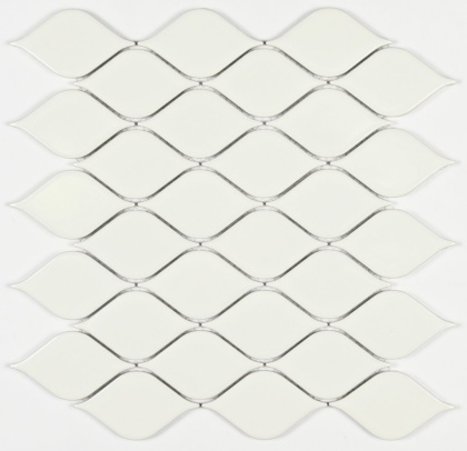 Мозаика Melany White glossy Керамогранитная мозаика Белый (28см*26,4см*6мм) (20шт/1,6м2) глянцевая, м2 Мозаика Melany White glossy Керамогранитная мозаика Белый (28см*26,4см*6мм) (20шт/1,6м2) глянцевая, м2