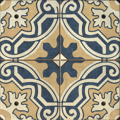 16188 Плитка грес глаз. Siena_Сers Белый 42*42 _узоры рельеф 1 \75,84