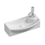 Умывальник подвесной прямоугольный  с крепежом (чаша слева, отверстие под смеситель справа) Element 455*220*130мм Умывальник подвесной прямоугольный  с крепежом (чаша слева, отверстие под смеситель справа) Element 455*220*130мм