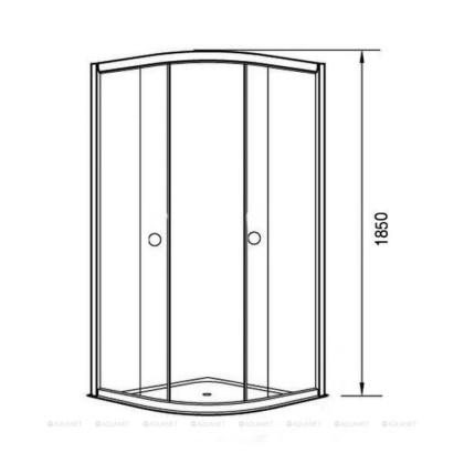 Душевой уголок Agger A01-080MCR_G без поддона 80х80, стекло матовое