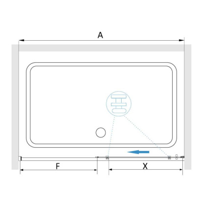 Душевая дверь RGW SV-12 32321210-11 100 х 195 см, хром