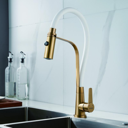 Смеситель для кухни с гибким изливом Shevanik S943 S943G-1