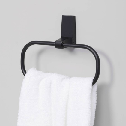 Держатель полотенец Abens, 23х17,2х5,5 см, черный, K-3260