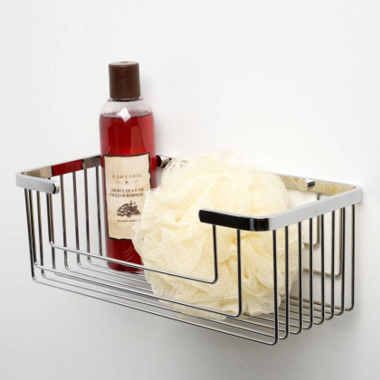 Полка металлическая, 27,5х10х13,3 см, хром, K-711