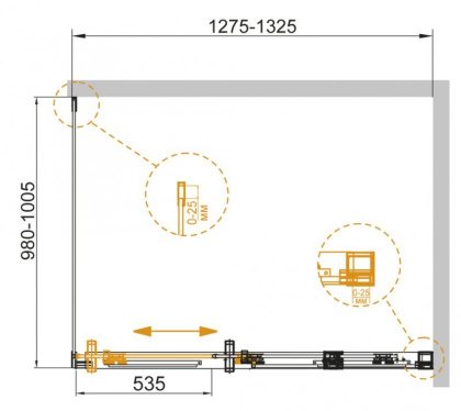 DUET SOFT-AH-1-120/80-C-Cr Душевой уголок DUET SOFT-AH-1-120/80-C-Cr Душевой уголок