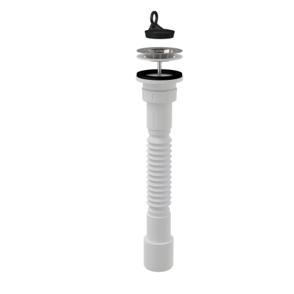 Гибкое соединение 6/4"×40/50 пластмасса + Донный клапан сифона для мойки 6/4" с нержавеющей peшeткой DN70 Гибкое соединение 6/4"×40/50 пластмасса + Донный клапан сифона для мойки 6/4" с нержавеющей peшeткой DN70