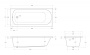 Акриловая ванна CEZARES ECO-175-75-41-W37, 175x75x44