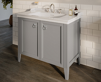 Шкаф Valarte 80 см с раковиной, с дверцами, цвет серый матовый Шкаф Valarte 80 см с раковиной, с дверцами, цвет серый матовый