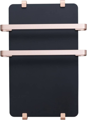 Полотенцесушитель электрический Allen Brau Infinity 100x44 с рейлингом 2.0 и креплением, медь браш