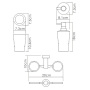 K-28289 Держатель стакана и дозатора K-28289 Держатель стакана и дозатора
