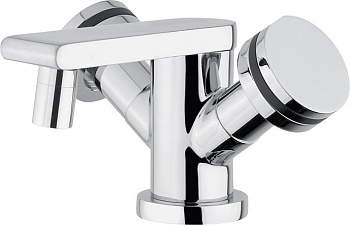 FLAT-BS2-01 Смеситель на биде с донным клапаном, хром
