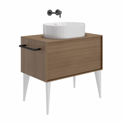 Раковина ARTBASIN Vento накладная 50, белая глянцевая VE.wb.50\WHT