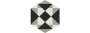 Декор 3 VT\A285\SG1010 Кальсада Черный/Белый/Серый (12см*10,4см*7мм) (45шт/0,561м2) Шестиугольник, шт